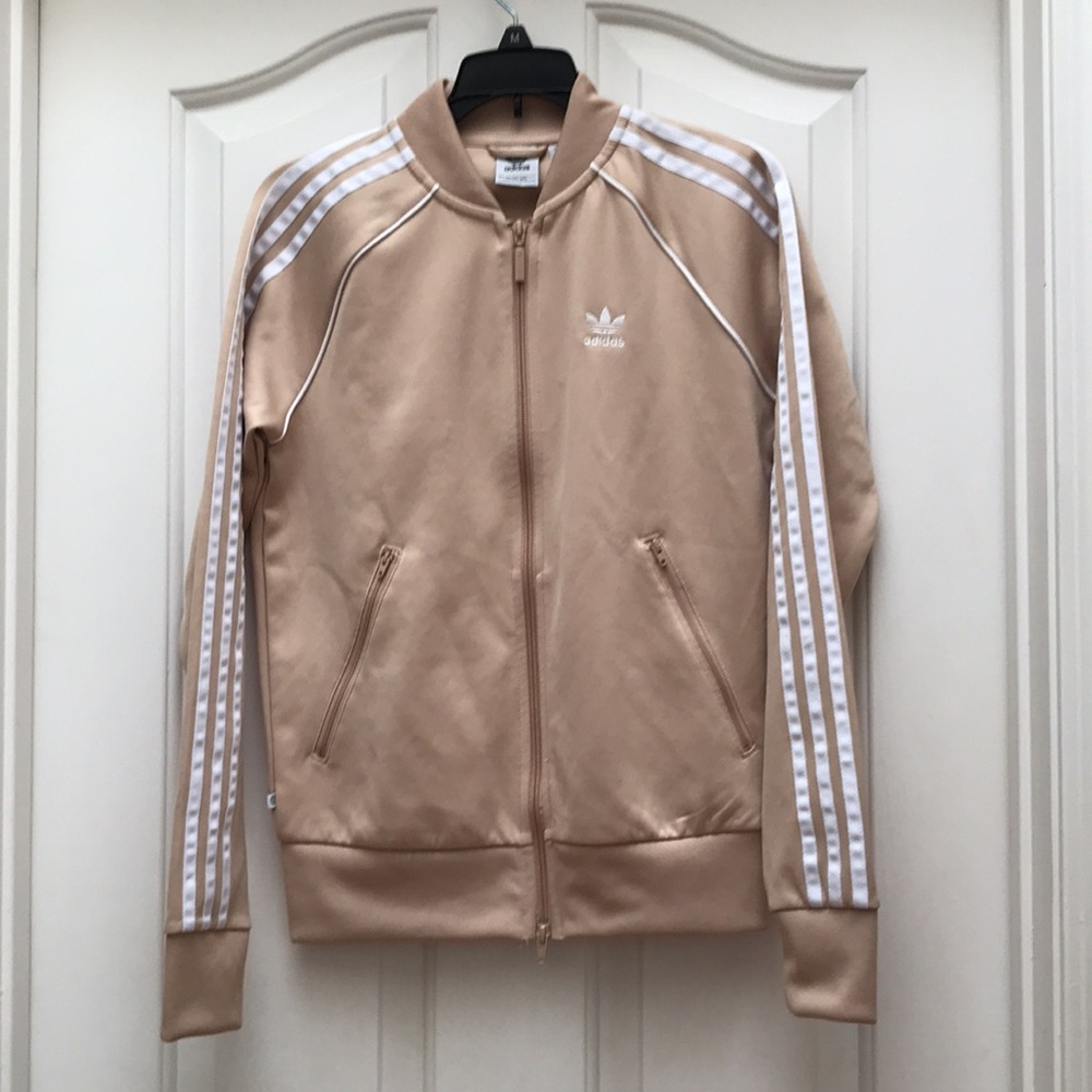 Adidas Women’s “Magic Beige” Track Jacket - Vintage Inspired - Size XS